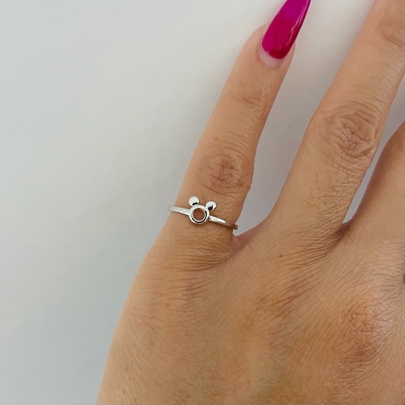 Sterling silver Mickey Mouse inspired ring, Mickey Mouse ring, Disney ring - Picture 7 of 11